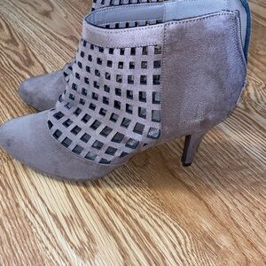 Cutout Ankle Booties with High Heel